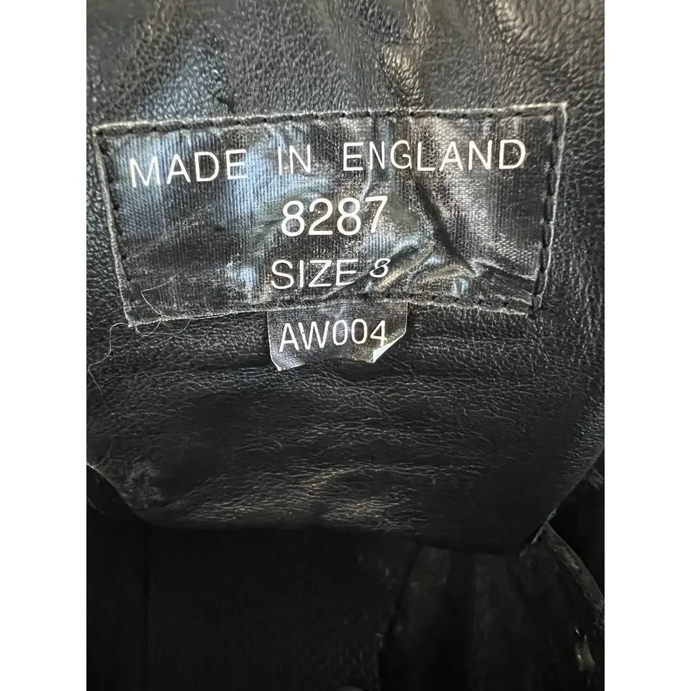 Dr. Martens 8287 Black Leather Ankle Hiking Boots Made England Mens US 9 VTG 90s